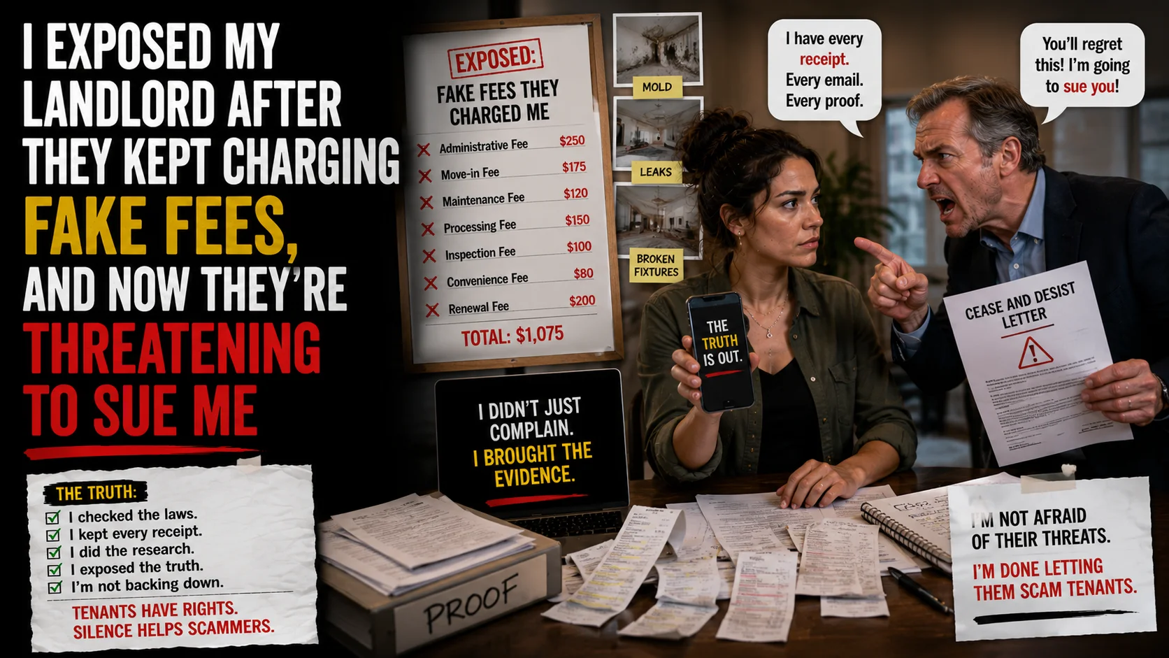 I Exposed My Landlord After They Kept Charging Fake Fees, and Now They're Threatening to Sue Me