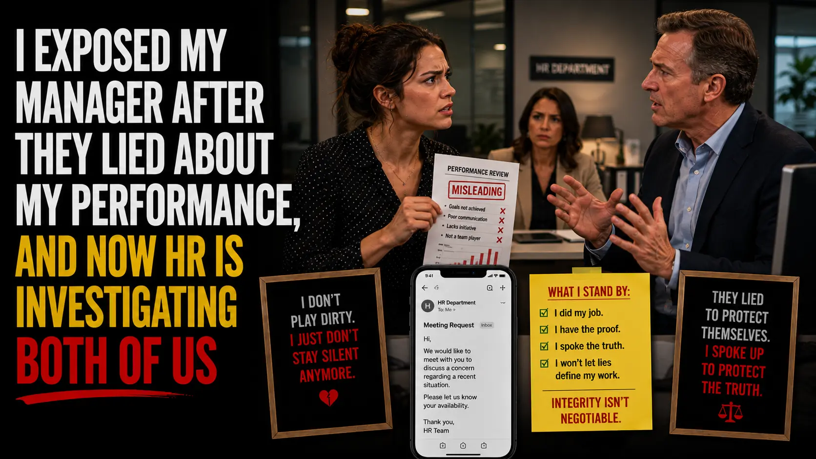 I Exposed My Manager After They Lied About My Performance, and Now HR Is Investigating Both of Us
